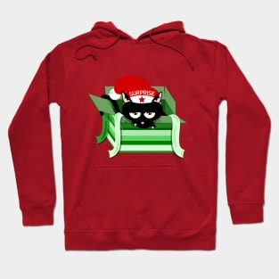 Naughty Cat Christmas Surprise Hoodie